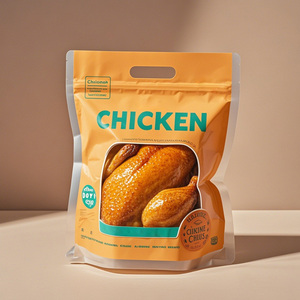 Borsa da imballaggio per alimenti surgelati con cerniera personalizzata in plastica intera griglia calda e fresca - Product Image 4