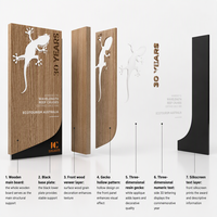 Panneau de porte personnalisé en bois JC-LM254, plaque décorative pour intérieur et extérieur