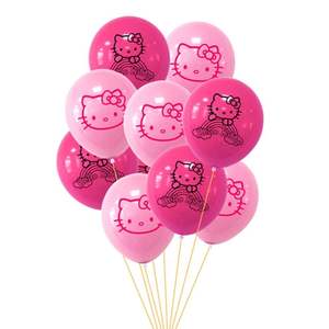 Decoraciones Rosas para Fiesta de Cumpleaños de <span class=keywords><strong>Hello</strong></span> <span class=keywords><strong>Kitty</strong></span> al por Mayor, Banner de Cumpleaños con Temática de Gato, Adorno para Pastel, Globos de Látex, Artículos para Fiestas - Product Image 2