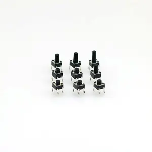 Tact Switch 4.5*4.5 Black Bottom 4 Bent Feet Push Button Switches Tact Micro Switch