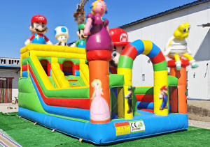<span class=keywords><strong>Pour</strong></span> château gonflable Super Mario Brothers avec toboggan Moonwalk Castle Combo Jumping Trampoline <span class=keywords><strong>pour</strong></span> enfants - Product Image 4