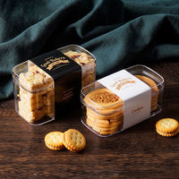 Boîte de rangement rectangulaire pour aliments, boîte transparente pour salade, mousse, bran, boîte d'emballage pour gâteaux
