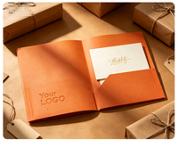 Carpeta Negra Personalizada para Escuela de Negocios, Logotipo Personalizado, Folleto de Producto Empresarial, Carpeta de Presentación A4, Carpeta de Archivos de Documentos