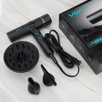 Sèche-cheveux professionnel ionique Vgrpro V-401 Prm11000+ Bldc haute vitesse 1200w 120v pour salon de coiffure