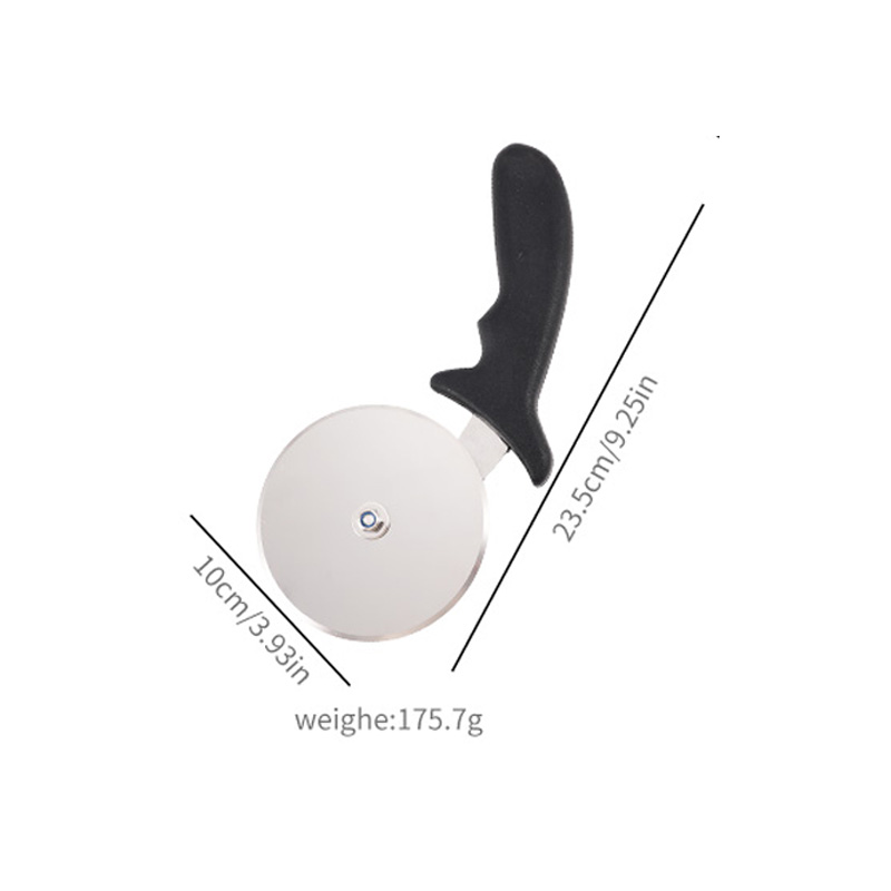 Coupe-pizza 10 cm avec manche noir