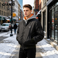 Blouson Bomber Homme Personnalisé avec Logo OEM, Style Pilote MA-1, Hiver Chaud Rembourré, Streetwear, Veste de Baseball, Manteau d'extérieur