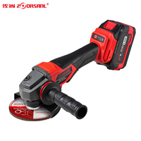 Meuleuse d'angle sans fil 18V à batterie lithium sans balais ZSJM-1828 avec interrupteur à gâchette pour découpe et polissage, qualité industrielle DIY