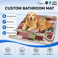 Weihnachtlicher Patchwork-Teppich, Wasserdichter Rutschfester Gewebter Teppich, Bodenmatte mit Individuellem Logo, OEM Großhandel Fabrik