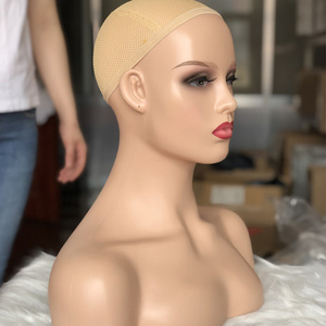 Stand femmes perruque haut du corps Mannequins <span class=keywords><strong>femme</strong></span> affichage PVC <span class=keywords><strong>tête</strong></span> <span class=keywords><strong>de</strong></span> Mannequin avec épaules pour perruque affichage afro-américain <span class=keywords><strong>buste</strong></span> - Product Image 2