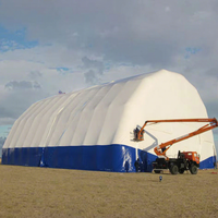Dôme gonflable, structures temporaires, abri de chantier, tentes de protection