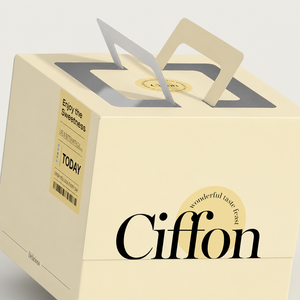 Boîte à gâteau personnalisée avec fenêtre transparente en PVC, poignée pliable, carton blanc couché, emballage pour pâtisserie et desserts, logo personnalisé - Product Image 3
