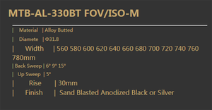 MTB-AL-330BTFOV Ghi Đông Xe Đạp Leo Núi Thu Phóng Giá Thấp (ISO-M) - Product Image 5