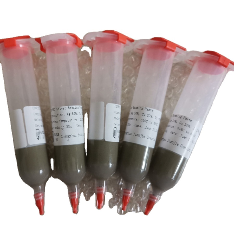 Ag43.6CuInTi AgCuInTi active solder paste for metal and other materials brazing