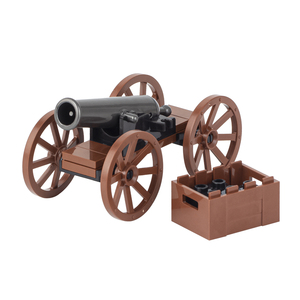 Voiture de combat avec canon et boîte à obus, simulation de la Seconde Guerre mondiale, blocs de construction, jouets MOC, accessoires de scène militaire pour enfants - Product Image 3