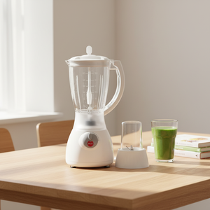 Licuadora Portátil 2 en 1 JIZYA Mini, 4 Cuchillas, 2 Velocidades, Capacidad de 1.4L, Electrodoméstico de Cocina Multifuncional, Vaso para Moler, Mezclador de Frutas - Product Image 4