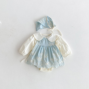 Tutina Primaverile e Autunnale 2026 per Neonati, Stile Occidentale, Pagliaccetto da Principessa per Bambine, Abbigliamento alla Moda per Neonati - Product Image 5