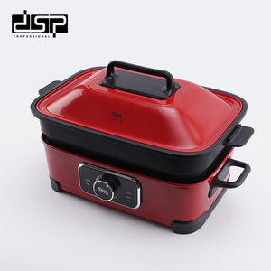 DSP 多功能电烧烤炉 1400W，四合一，带平底烤盘、牛排烤盘和深盘烤盘 - 专业级 - Product Image 2
