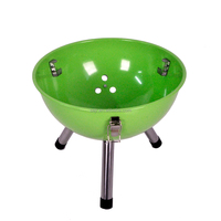 SEJR Mini Barbecue Pliant Portable au Charbon de Bois, Rond, en Acier Thermolaqué, 12 Pouces, pour Camping