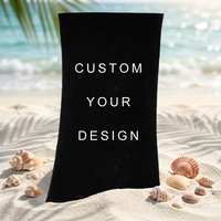 Serviette de plage en microfibre personnalisée à séchage rapide, sans sable, avec logo personnalisé, grandes serviettes de plage pour piscine et voyage