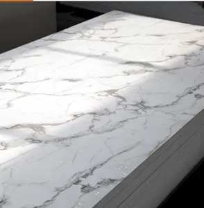Faux Marble PVC Plastic UV Marble Sheet For Wall Decoration