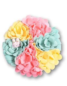 Tapis de renifflement personnalisé pour chien, tapis rond à motif floral pour chiens, tapis de renifflement pour animaux de compagnie, série The Seasons and You, tapis de renifflement pour chien - Product Image 1