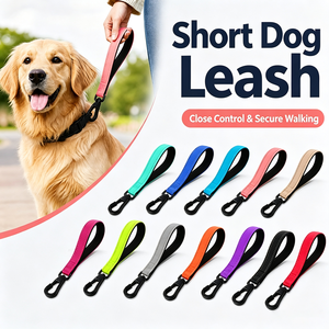 Training Pet Short Traction Rope Nylon Training <b>Dog</b> Traction Rope Medium Large Thick <b>Dog</b> Rope Short Drawstring Wholesale - Product Image 5