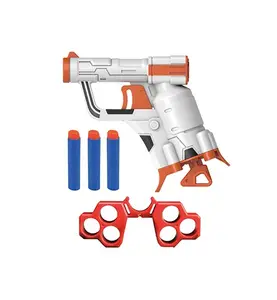 Space Wars soft Gun Toy with Soft Rubber Tipped Foam Darts and 6 Shot Storage