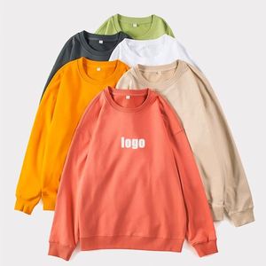 Design Heavy <b>Sweater</b> Oversize <b>Plus</b> <b>Size</b> Loose Pullover Neck Long Sleeve Hoodies Unisex Custom Logo - Product Image 2