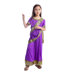 Ecowalson Glamour National Inde Filles Habiller Enfants Nativité <span class=keywords><strong>Bollywood</strong></span> Princesse Ethnique Déguisement <span class=keywords><strong>Sari</strong></span> Costume - Product Image 2