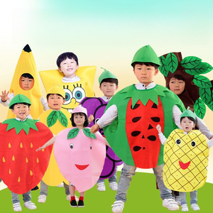 Costume de mascotte de mode de scène de maternelle costumé de fruits pour enfants jetables bon marché en gros à bas prix - Product Image 1