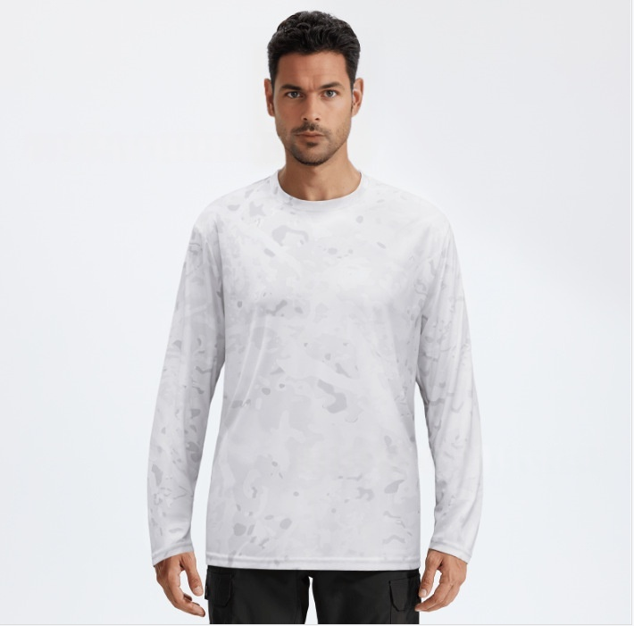 Camuflaje blanco abstracto agrietado.