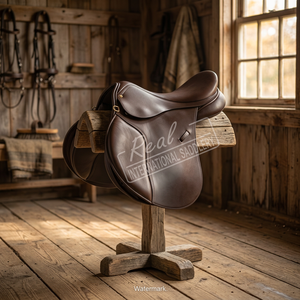 Silla de Montar Inglesa de Cuero de Alta Calidad para Doma Clásica con Estructura de Madera, Ajuste Ergonómico, Tallas Personalizadas Disponibles - Product Image 2