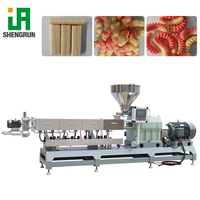 Ligne de production de snacks de riz extrudés à double vis, machine à snacks de formes spéciales (rondes, carrées) à changement rapide de moule