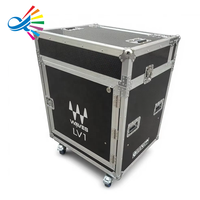 Boîtier de transport hydraulique personnalisé Goodcase pour table de mixage Wave LV1 avec support pour ordinateur et espace 2U 1U sous le plateau