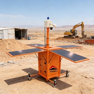 Torre di Sorveglianza Solare HD CCTV Cuboidale per Protezione Temporanea di Cantieri - Product Image 1