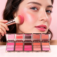 Palette de fard à joues multi-usages à prix de gros, nouvelle arrivée, utilisable sur les lèvres et le visage, avec trois textures pour femme, Cosmtico