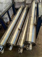 Grands vérins hydrauliques en acier 45 à double effet avec course de 200 mm et garantie d'un an pour camion à benne basculante