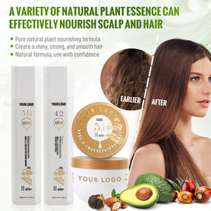 Shampooing et revitalisant pour cheveux naturels à l'huile d'avocat Batana avec logo personnalisé, marque privée, biotine, collagène, argan, hydratant et réparateur - Product Image 3