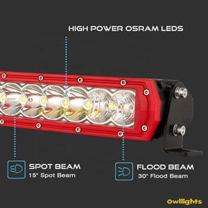 2022 nouveau 20 pouces 100w Rouge Couleur Lumière Ambiante <span class=keywords><strong>4x4</strong></span> LED Barre Lumineuse pour D'autres De Voiture Lumière Accessoires - Product Image 3