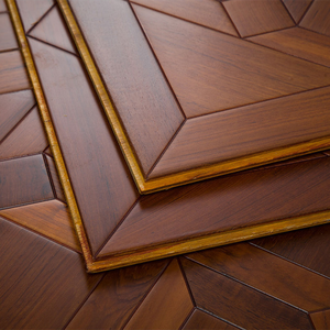 Parquet de Madera de Teca Multicapa T&G de Grado AB, Acabado Mate, Silencioso, con Certificación E0 E1 CE, de 12mm, 18mm, 20mm, para Uso Residencial - Product Image 1
