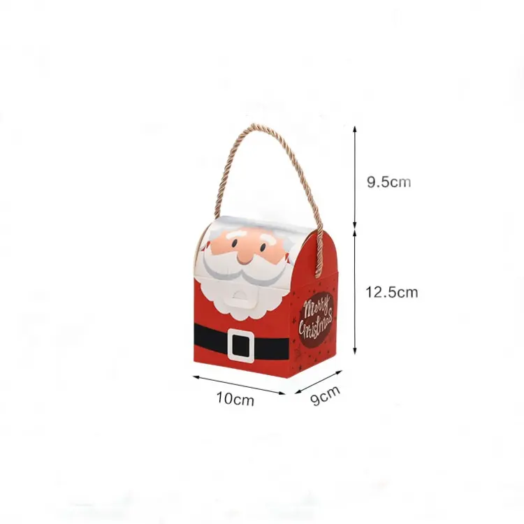 नई क्रिसमस एप्पल बक्से रचनात्मक बैग विकर्ण पैक कागज क्रिसमस की पूर्व संध्या सेब पैकेजिंग कैंडी बॉक्स