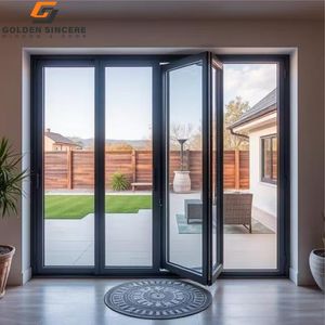 Puerta Plegable de Aleación de Aluminio GS, Diseño de Acordeón para Entrada, Balcón, Patio, Uso Exterior en Sala de Estar y Patio - Product Image 5