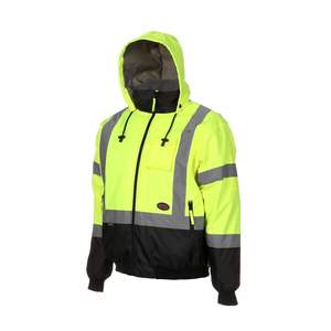 Chaqueta de invierno impermeable de alta visibilidad para hombre, ropa de trabajo de seguridad reflectante para uniformes de Guardias de invierno - Product Image 1