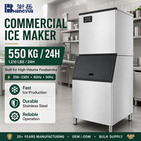 Machine à glaçons robuste pour hôtels et salles de banquet avec conception modulaire, production de glaçons en cubes et personnalisation OEM et ODM