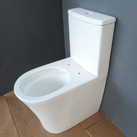 Cuvette de toilettes en céramique de luxe à prix d'usine, avec siphon en P, design moderne à double chasse, structure en deux parties, à poser au sol, garantie 5 ans