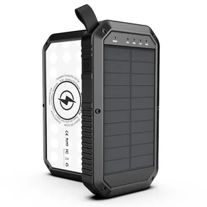 2023 Hot Trend ing 8000mAh Dreifache USB-Anschlüsse Tragbare Elektronik ladung Wasserdichte Solar Power Bank