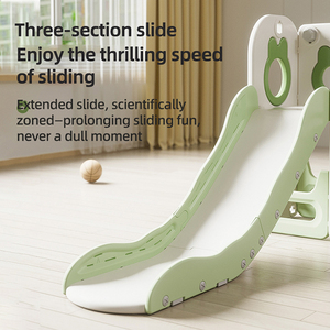 تصميم جديد لزحليقة الأطفال البلاستيكية، زحليقة 7 في 1 للأطفال الصغار، بيت لعب للأطفال، ألعاب داخلية، مجموعة زحليقة وأرجوحة للأطفال - Product Image 3