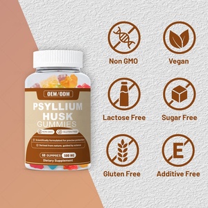 Gummies <span class=keywords><strong>de</strong></span> Psyllium OEM – Complément <span class=keywords><strong>de</strong></span> Psyllium pour la Régulation <span class=keywords><strong>de</strong></span> la Microbiota Intestinale - Product Image 2