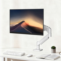 Support de moniteur d'ordinateur réglable en hauteur à bras unique, robuste, support de moniteur d'ordinateur, support de moniteur PC