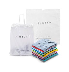 Custom Logo Eco-Friendly Biodegradable Recyclable Linen Hotel Laundry Bag - Product Image 1